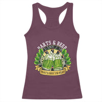 Beer And Darts St Patricks Day Gift Racerback Tank Top That Is Why I Am Here