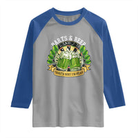 Beer And Darts St Patricks Day Gift Raglan Shirt That Is Why I Am Here
