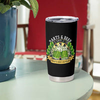 Beer And Darts St Patricks Day Gift Tumbler Cup That Is Why I Am Here