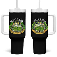 Beer And Darts St Patricks Day Gift Tumbler With Handle That Is Why I Am Here