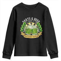 Beer And Darts St Patricks Day Gift Youth Sweatshirt That Is Why I Am Here