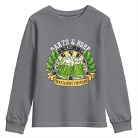 Beer And Darts St Patricks Day Gift Youth Sweatshirt That Is Why I Am Here