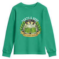 Beer And Darts St Patricks Day Gift Youth Sweatshirt That Is Why I Am Here