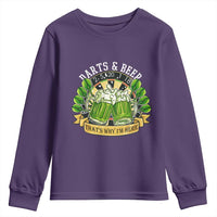 Beer And Darts St Patricks Day Gift Youth Sweatshirt That Is Why I Am Here