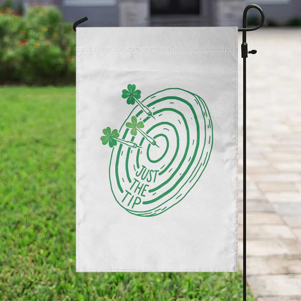 Dirty Humor Dartist St Patricks Day Gift Garden Flag Just The Tip
