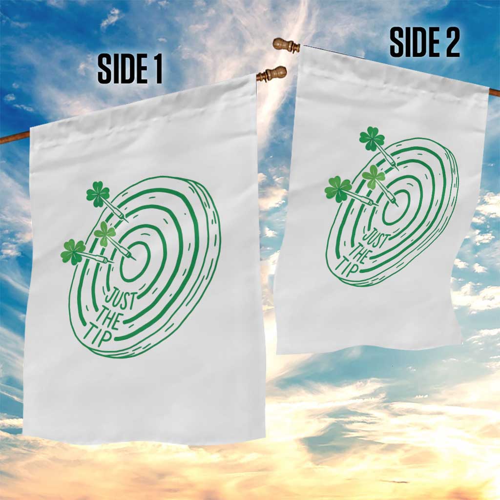 Dirty Humor Dartist St Patricks Day Gift Garden Flag Just The Tip