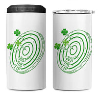 Dirty Humor Dartist St Patricks Day Gift 4 in 1 Can Cooler Tumbler Just The Tip