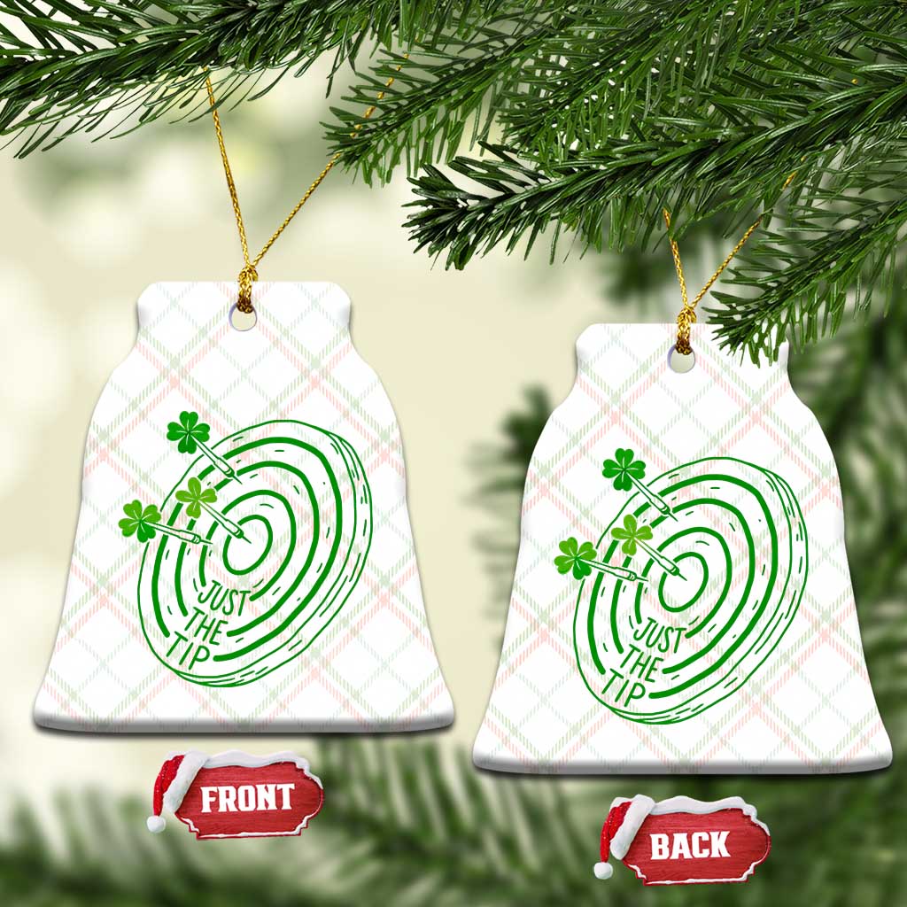 Dirty Humor Dartist St Patricks Day Gift Ceramic Ornament Just The Tip