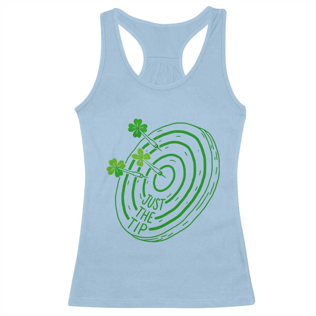 Dirty Humor Dartist St Patricks Day Gift Racerback Tank Top Just The Tip