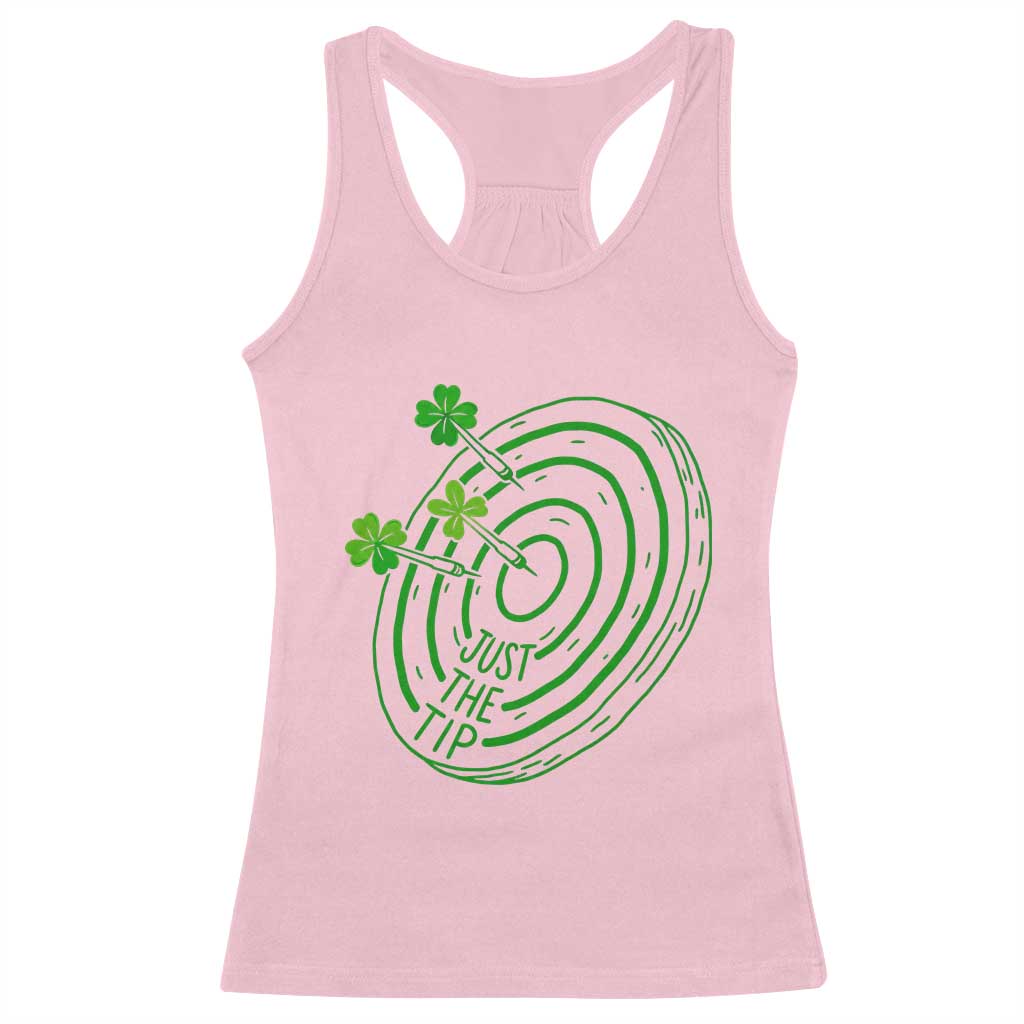 Dirty Humor Dartist St Patricks Day Gift Racerback Tank Top Just The Tip
