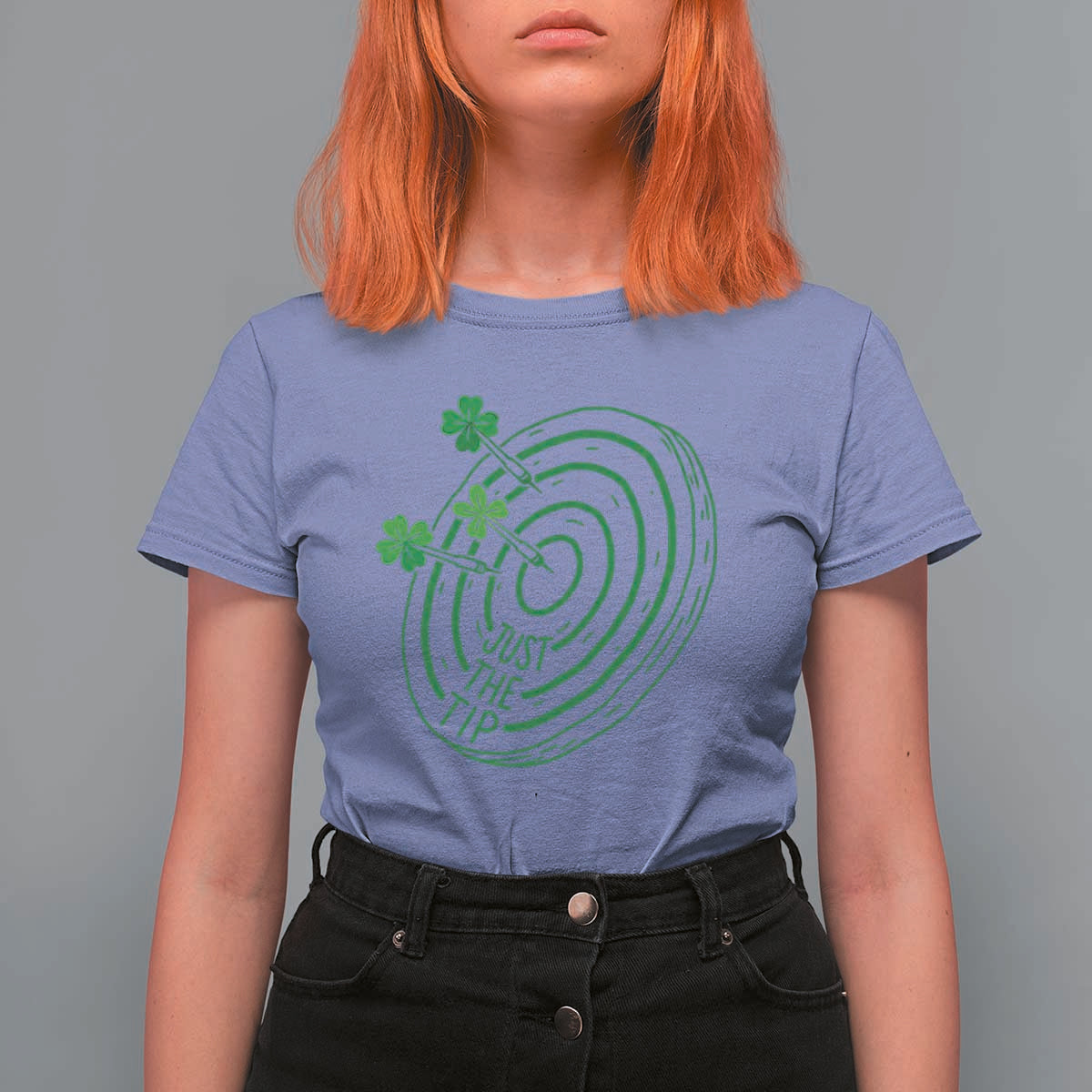 Dirty Humor Dartist St Patricks Day Gift T Shirt For Women Just The Tip