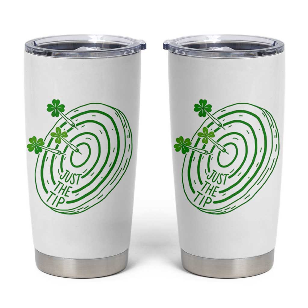 Dirty Humor Dartist St Patricks Day Gift Tumbler Cup Just The Tip