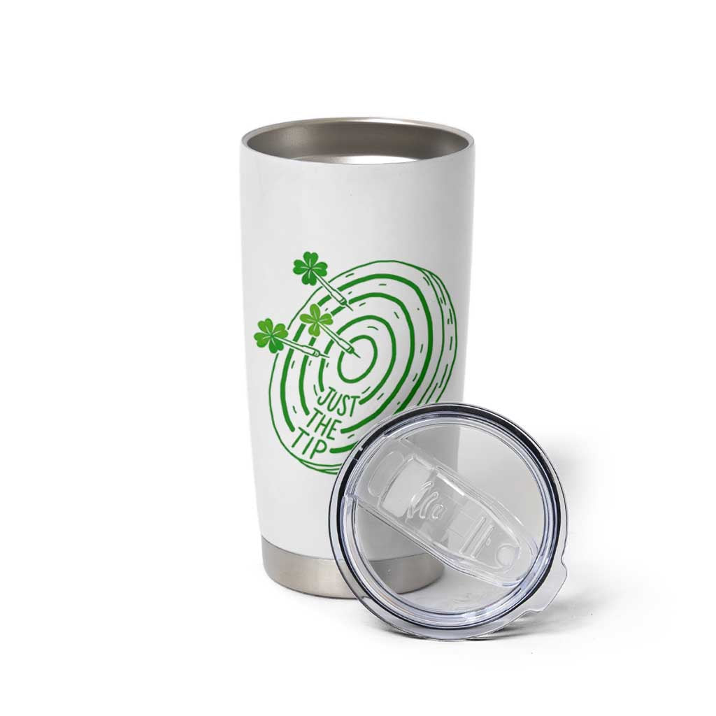 Dirty Humor Dartist St Patricks Day Gift Tumbler Cup Just The Tip