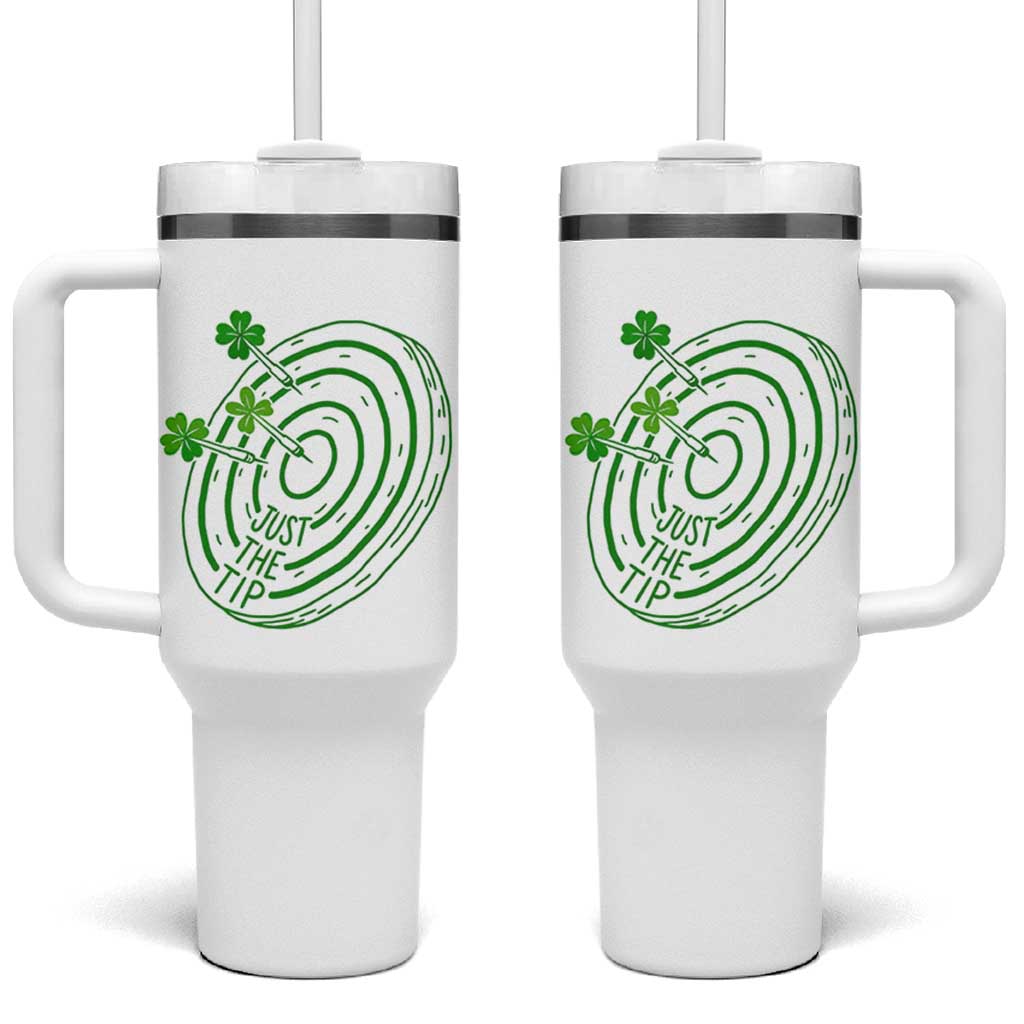 Dirty Humor Dartist St Patricks Day Gift Tumbler With Handle Just The Tip