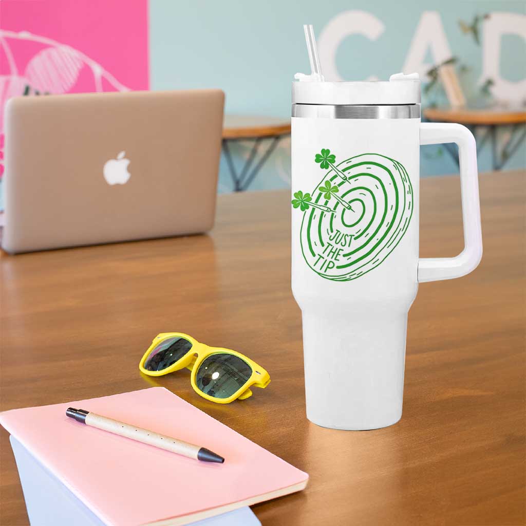 Dirty Humor Dartist St Patricks Day Gift Tumbler With Handle Just The Tip