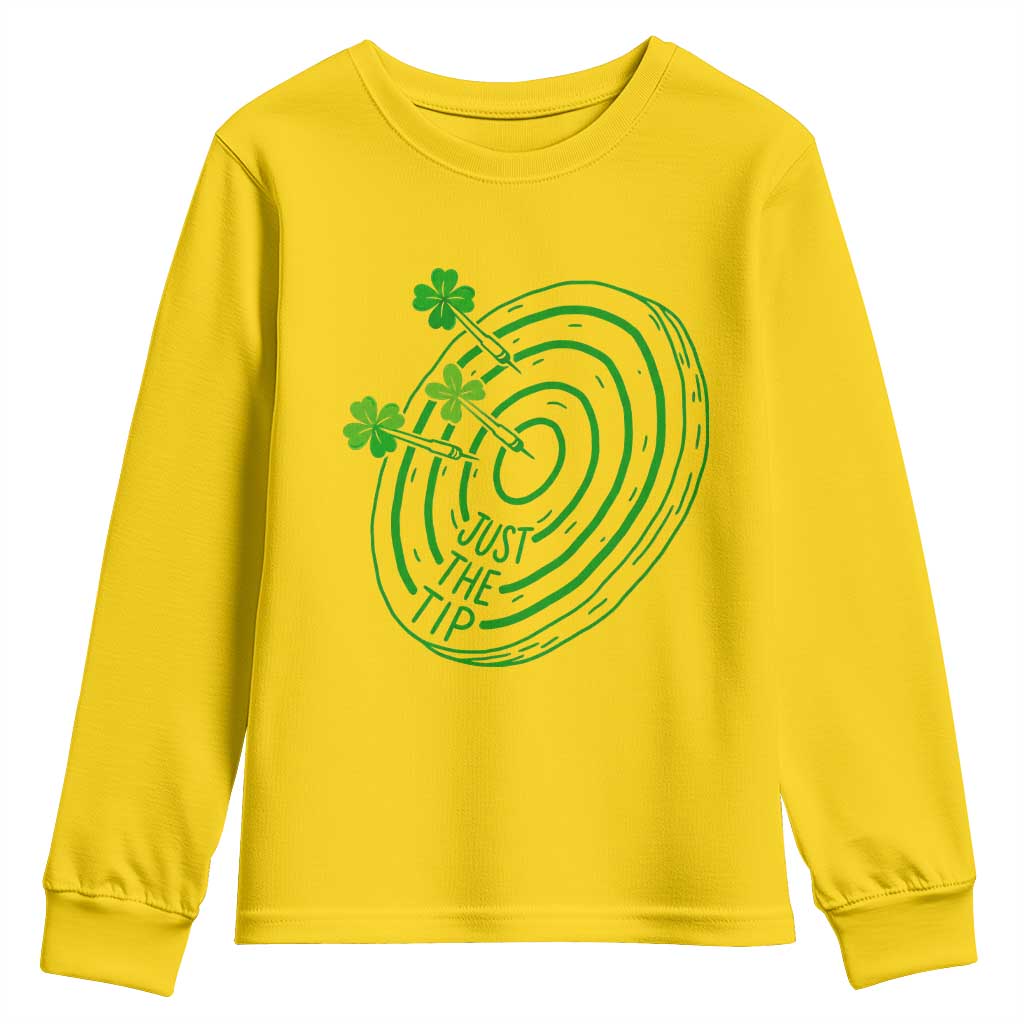 Dirty Humor Dartist St Patricks Day Gift Youth Sweatshirt Just The Tip