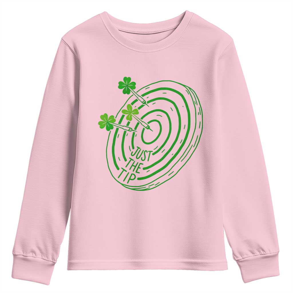 Dirty Humor Dartist St Patricks Day Gift Youth Sweatshirt Just The Tip