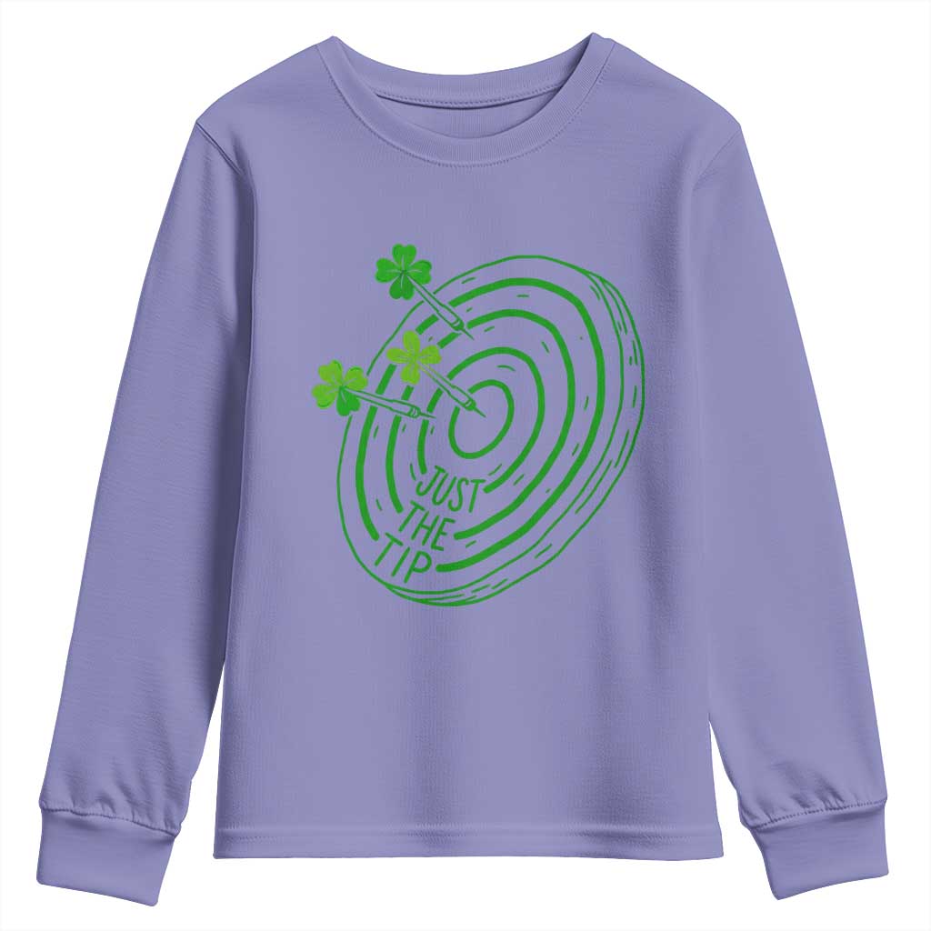 Dirty Humor Dartist St Patricks Day Gift Youth Sweatshirt Just The Tip