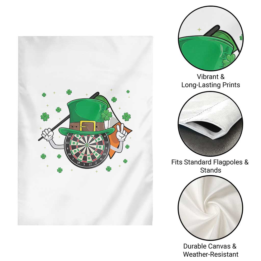 Lucky Darts Board With Irish Flag Garden Flag St Patricks Day Gift