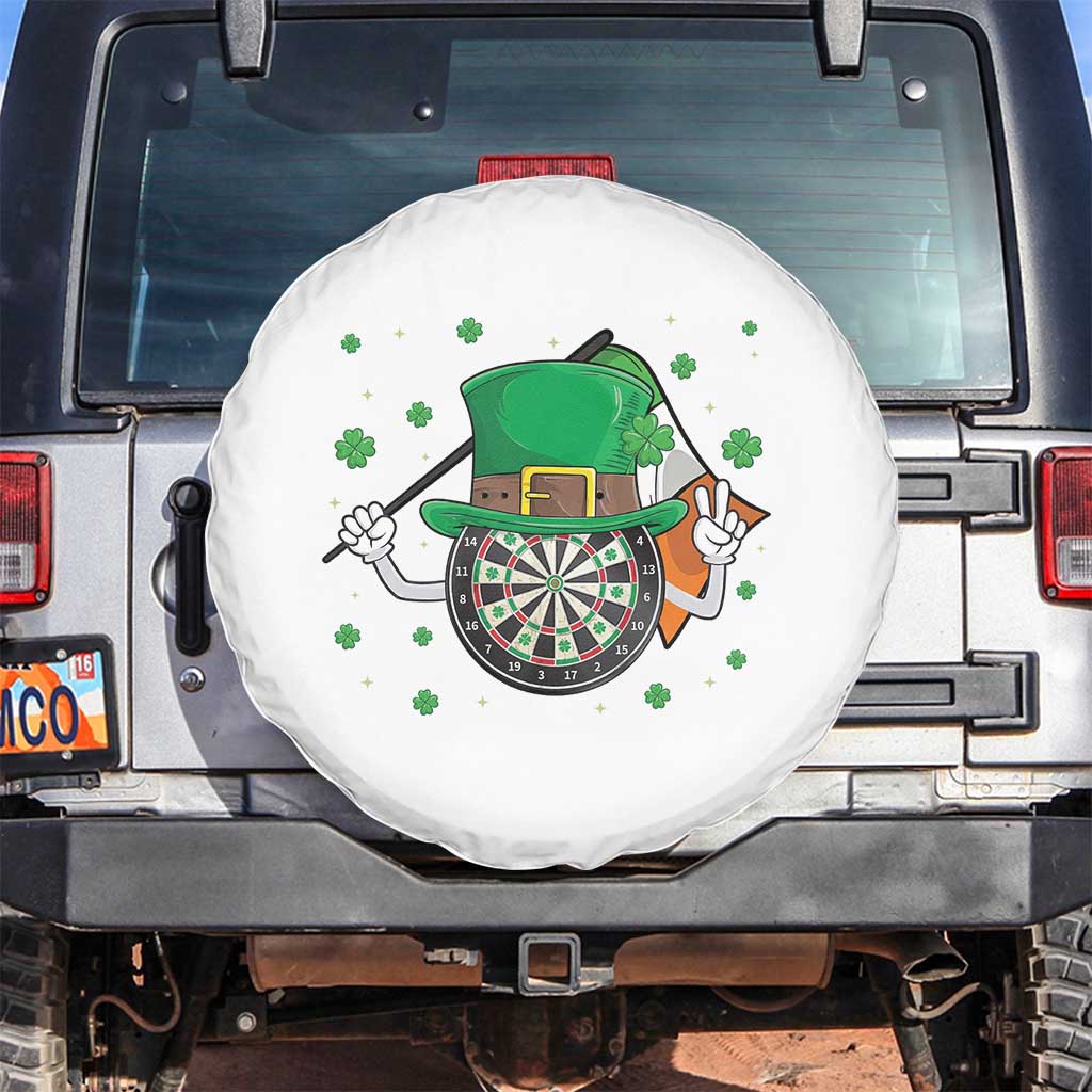 Lucky Darts Board With Irish Flag Spare Tire Cover St Patricks Day Gift