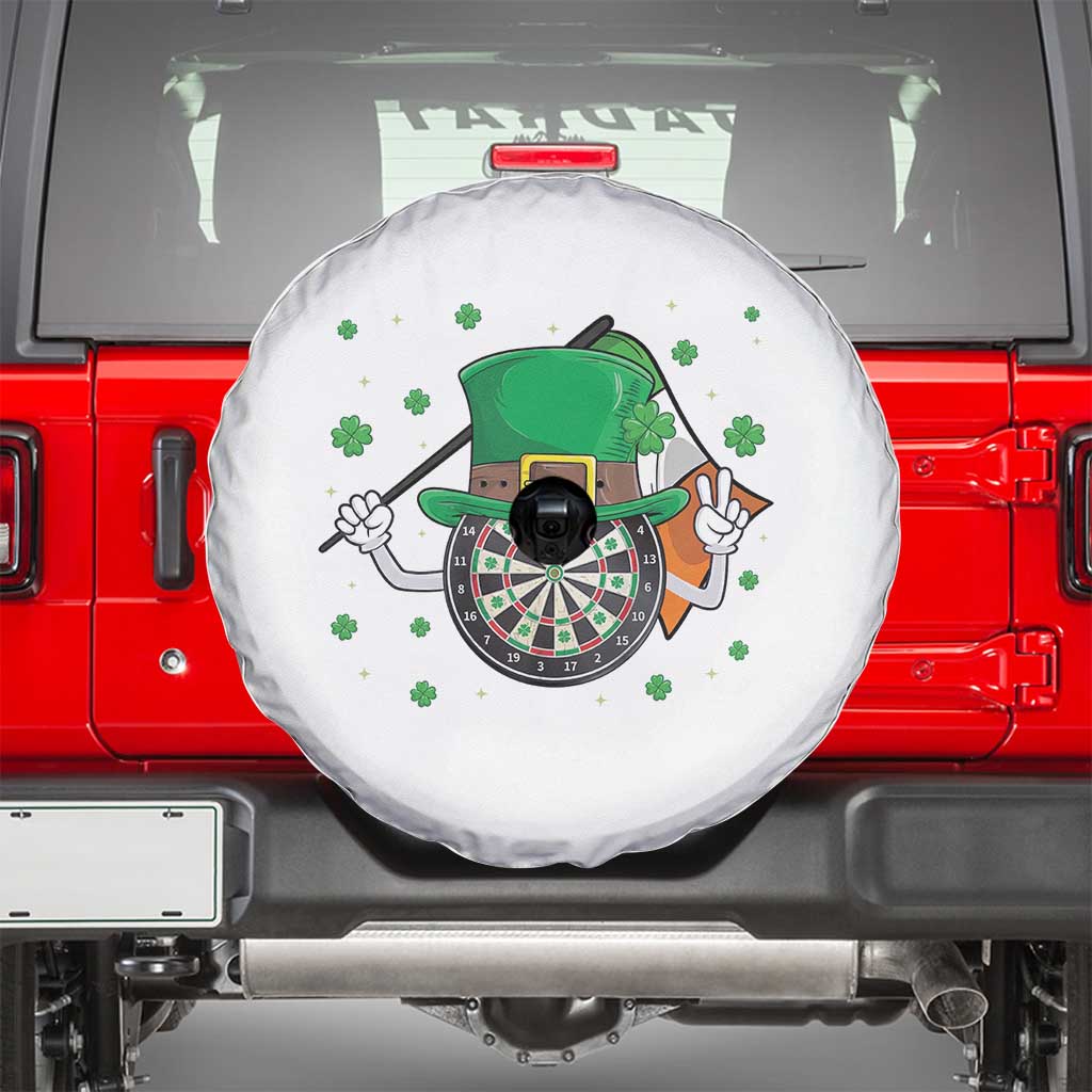 Lucky Darts Board With Irish Flag Spare Tire Cover St Patricks Day Gift