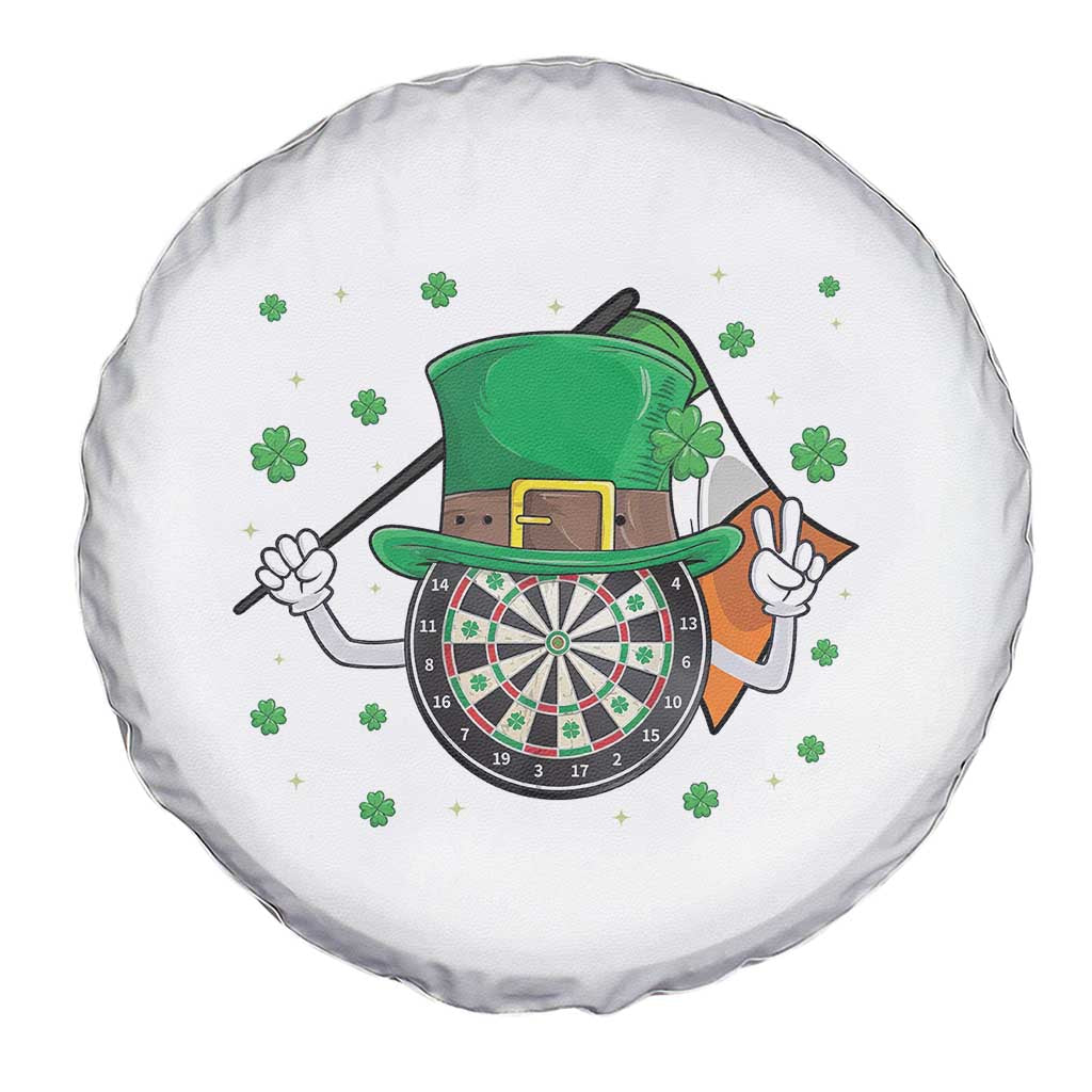 Lucky Darts Board With Irish Flag Spare Tire Cover St Patricks Day Gift