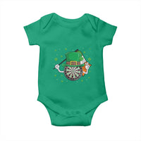 Lucky Darts Board With Irish Flag Baby Onesie St Patricks Day Gift