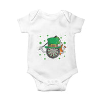 Lucky Darts Board With Irish Flag Baby Onesie St Patricks Day Gift