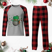 Lucky Darts Board With Irish Flag Plaid Pajama Set St Patricks Day Gift