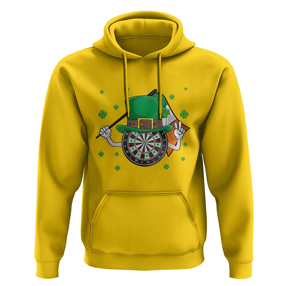 Lucky Darts Board With Irish Flag Hoodie St Patricks Day Gift