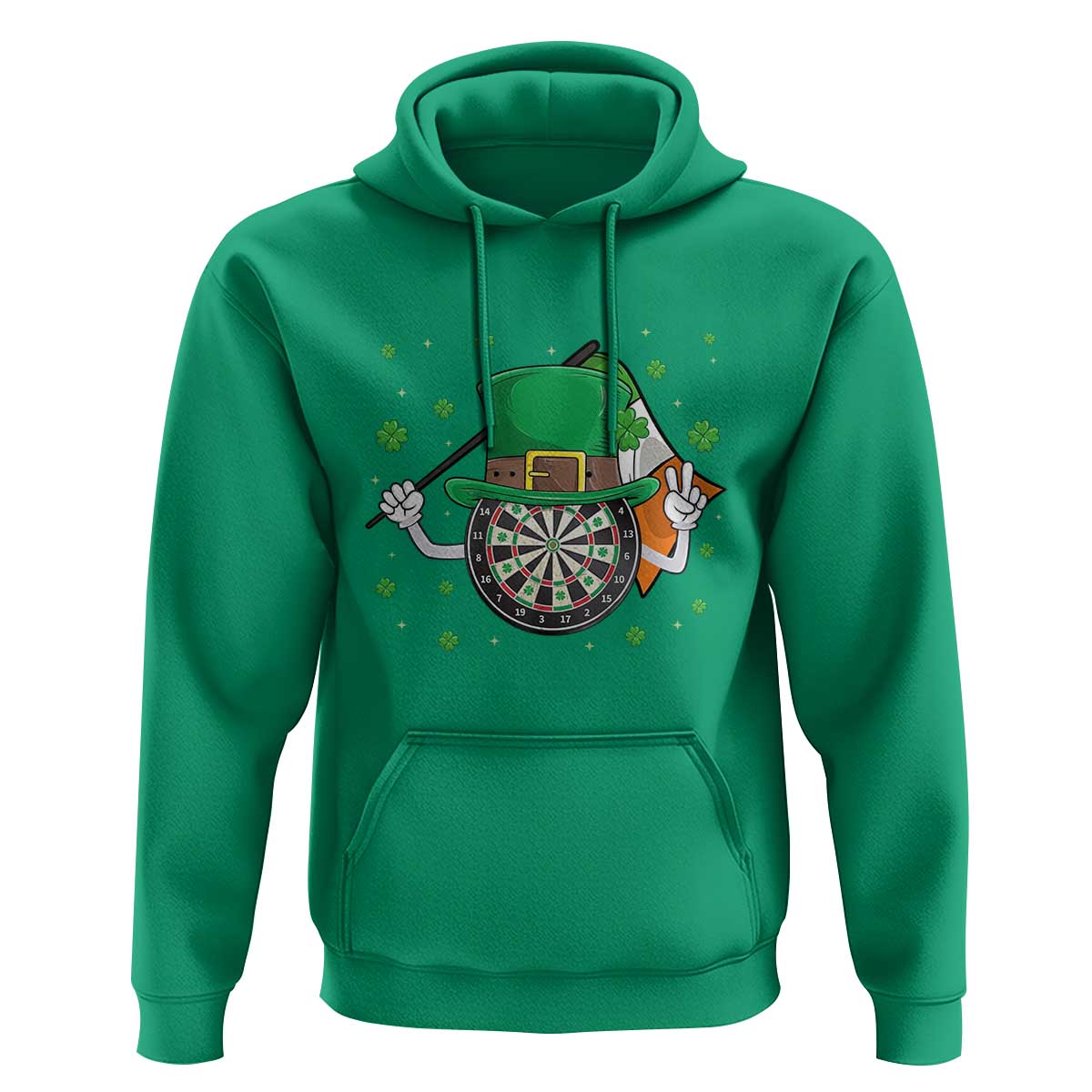 Lucky Darts Board With Irish Flag Hoodie St Patricks Day Gift