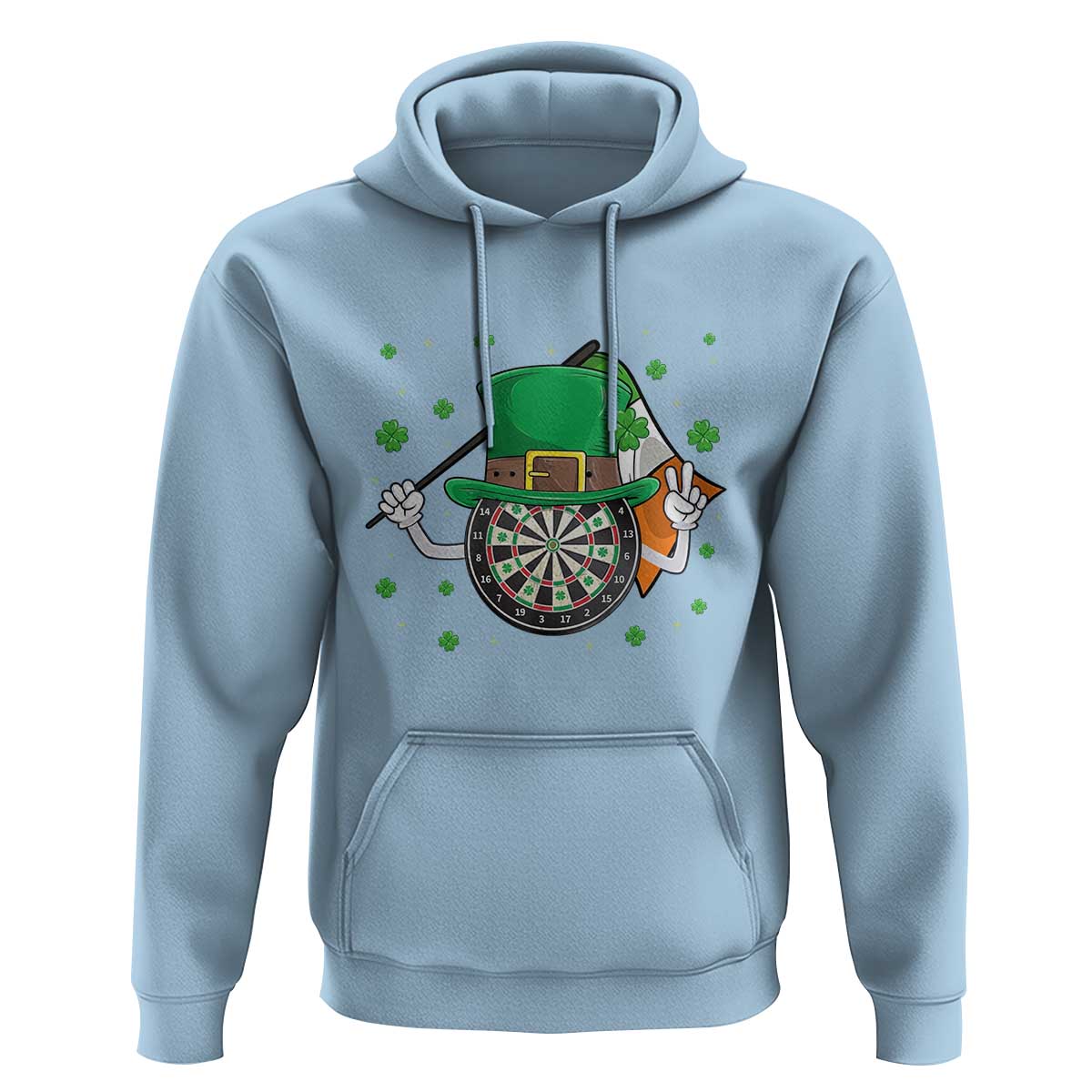 Lucky Darts Board With Irish Flag Hoodie St Patricks Day Gift