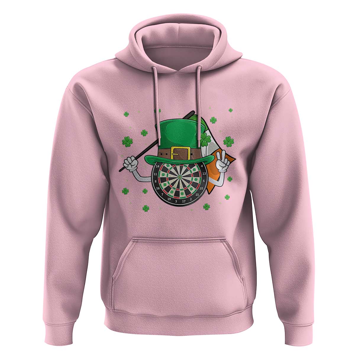Lucky Darts Board With Irish Flag Hoodie St Patricks Day Gift