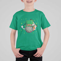 Lucky Darts Board With Irish Flag T Shirt For Kid St Patricks Day Gift