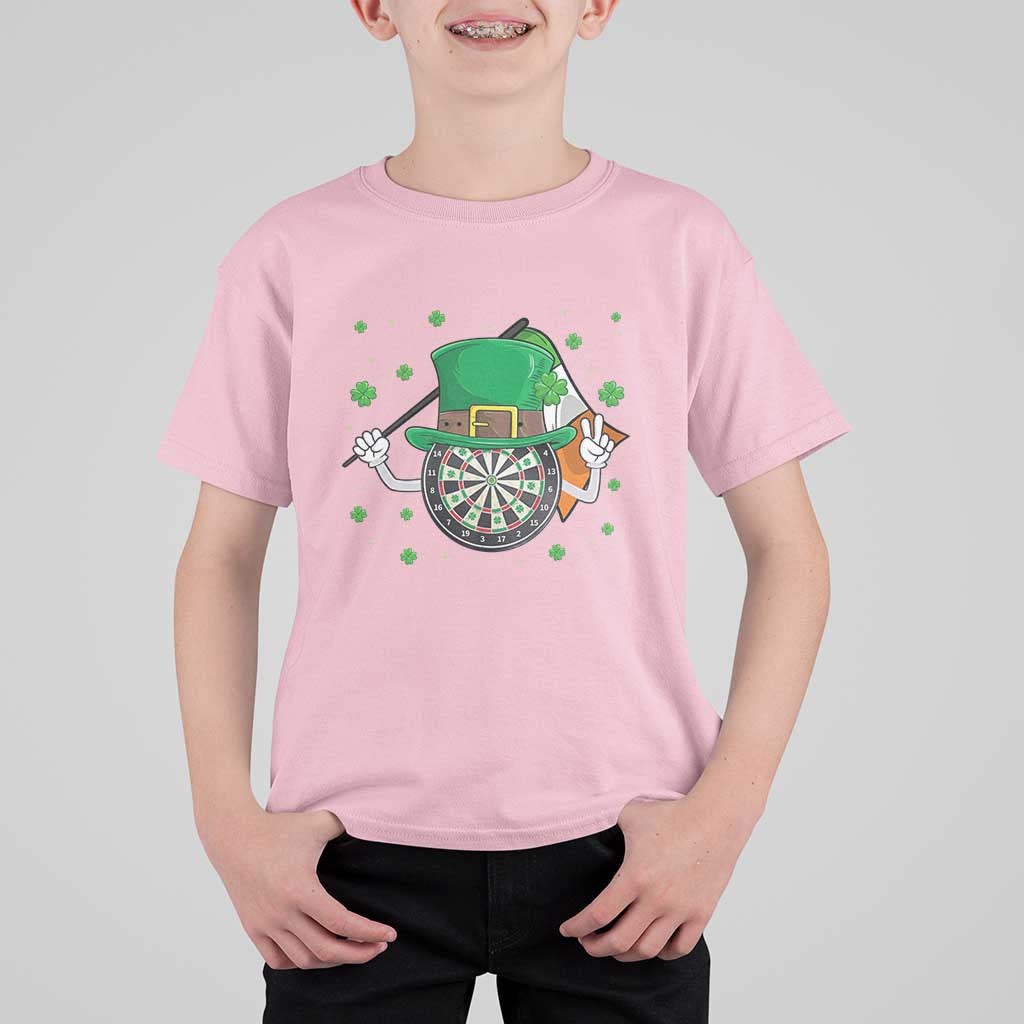 Lucky Darts Board With Irish Flag T Shirt For Kid St Patricks Day Gift