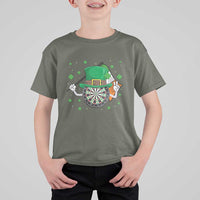 Lucky Darts Board With Irish Flag T Shirt For Kid St Patricks Day Gift