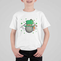 Lucky Darts Board With Irish Flag T Shirt For Kid St Patricks Day Gift