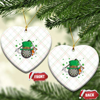 Lucky Darts Board With Irish Flag Ceramic Ornament St Patricks Day Gift