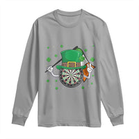 Lucky Darts Board With Irish Flag Long Sleeve Shirt St Patricks Day Gift