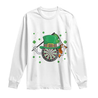 Lucky Darts Board With Irish Flag Long Sleeve Shirt St Patricks Day Gift