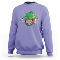 Lucky Darts Board With Irish Flag Sweatshirt St Patricks Day Gift