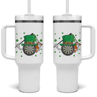Lucky Darts Board With Irish Flag Tumbler With Handle St Patricks Day Gift