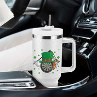 Lucky Darts Board With Irish Flag Tumbler With Handle St Patricks Day Gift
