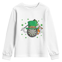 Lucky Darts Board With Irish Flag Youth Sweatshirt St Patricks Day Gift