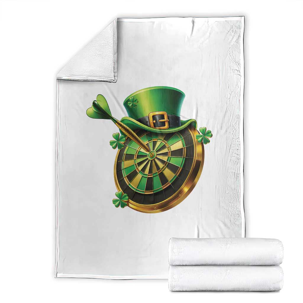 St Patricks Day Irish Darts Board Celebration Gift Throw Blanket