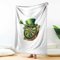 St Patricks Day Irish Darts Board Celebration Gift Throw Blanket