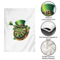 St Patricks Day Irish Darts Board Celebration Gift Garden Flag