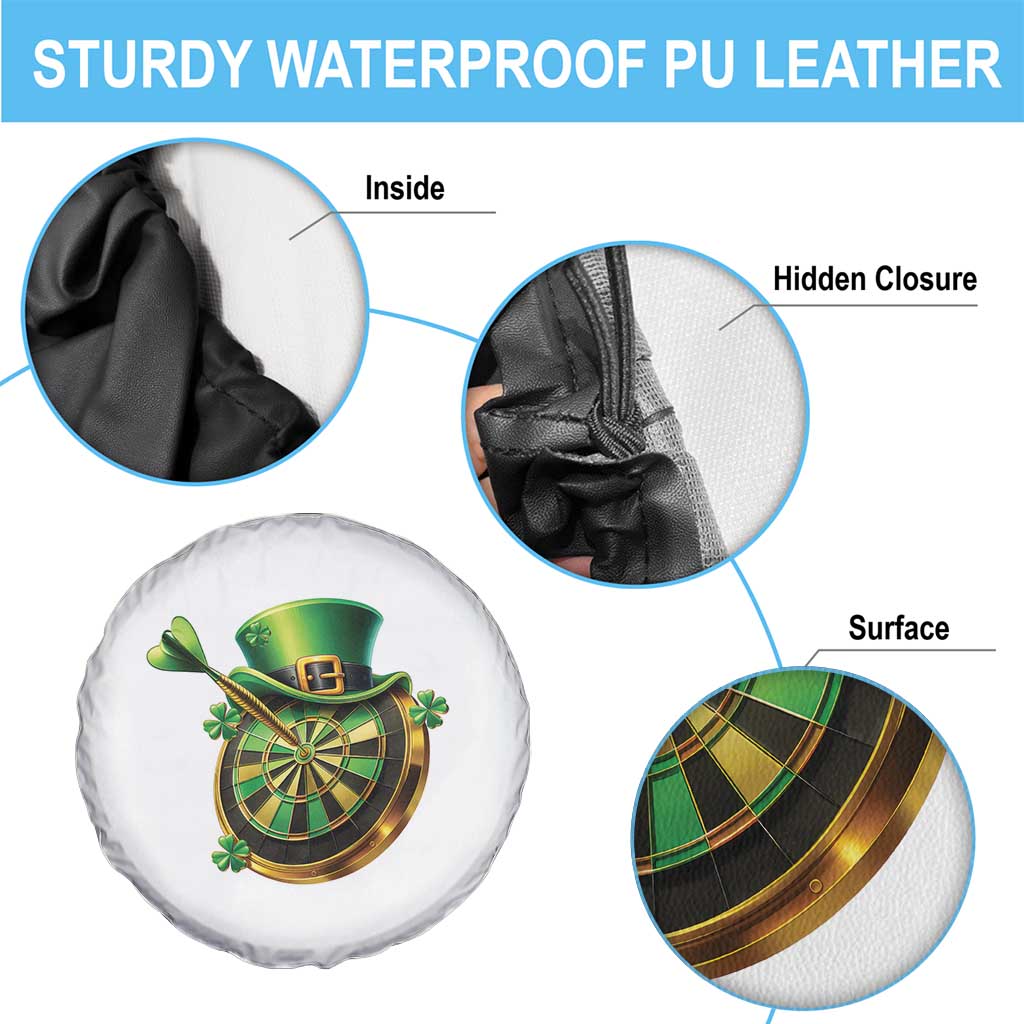 St Patricks Day Irish Darts Board Celebration Gift Spare Tire Cover