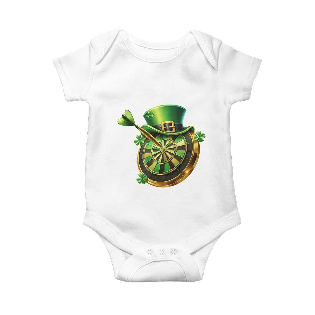 St Patricks Day Irish Darts Board Celebration Gift Baby Onesie
