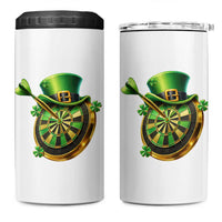 St Patricks Day Irish Darts Board Celebration Gift 4 in 1 Can Cooler Tumbler